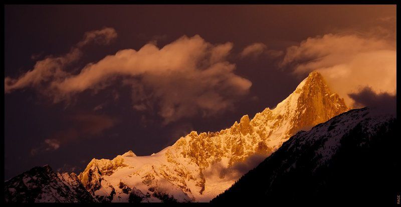 горы, франция, альпы, свобода, облака, закат, путь, выбор Вечерняя сказкаphoto preview