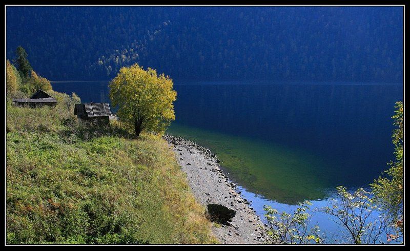 алтай, телецкое, озеро, камга Утро.photo preview