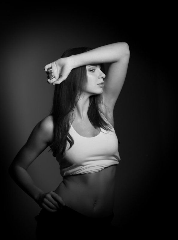 девушка, тень photo preview