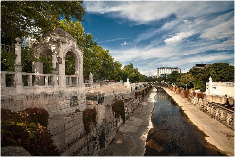 вена, австрия stadt park (могучая река вена)photo preview