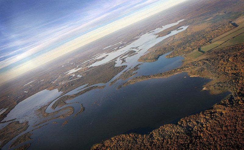 небо, реки, облака С высоты птичьего полетаphoto preview