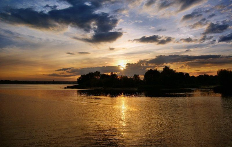 пейзаж Речной простор фото превью