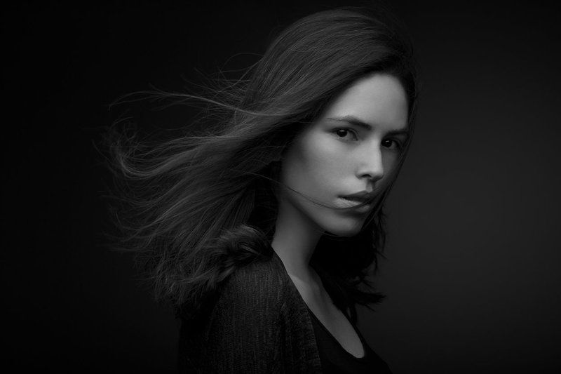 портрет, девушка, чб, Адельphoto preview