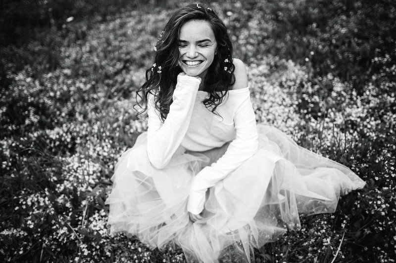 весна, лето, улыбка, девушка, эмоции, радость, смех, цветы, ромашки Девочка веснаphoto preview