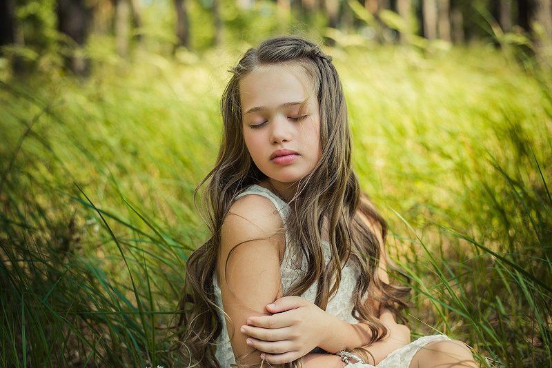 дети, природа, лето, девочка, нежно Варвараphoto preview