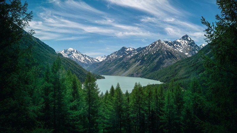 озеро, горы, Горный Алтай. Озеро Кучерлинское.photo preview