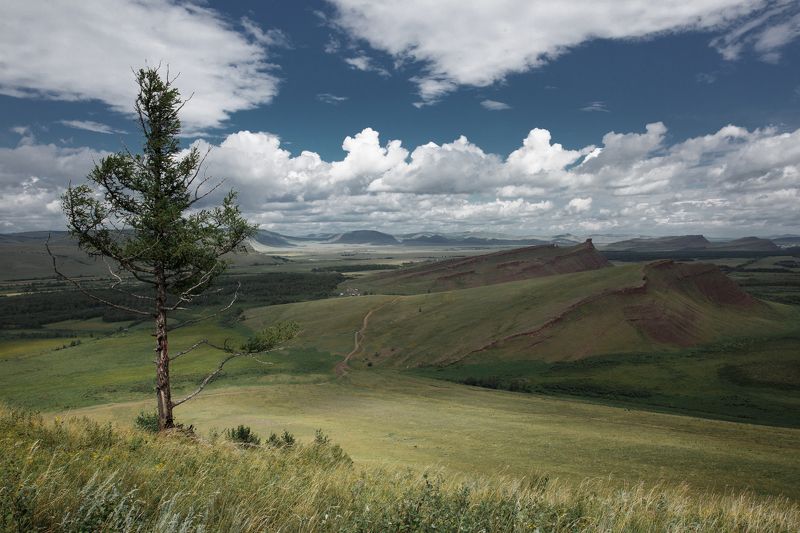 хакасия, пейзаж, хайкинг, енисей, абакан, красноярское море, красивый, холмы, боград, лето, утро Сундукиphoto preview