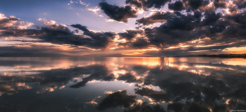 отражения, закат, озеро Закат на озереphoto preview