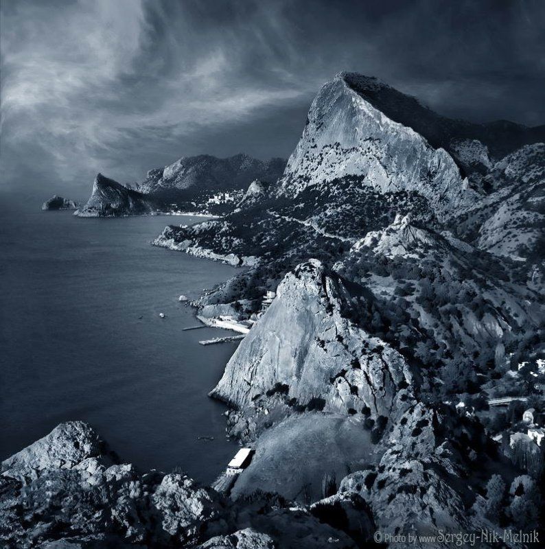 россия, крым, море, горы, скалы, судак, новыйсвет Скалистое побережье Крымаphoto preview