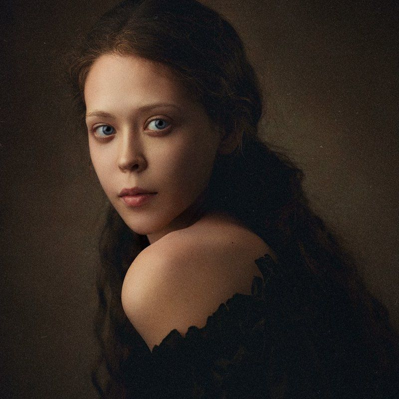 девушка, портрет, картина Ольгаphoto preview