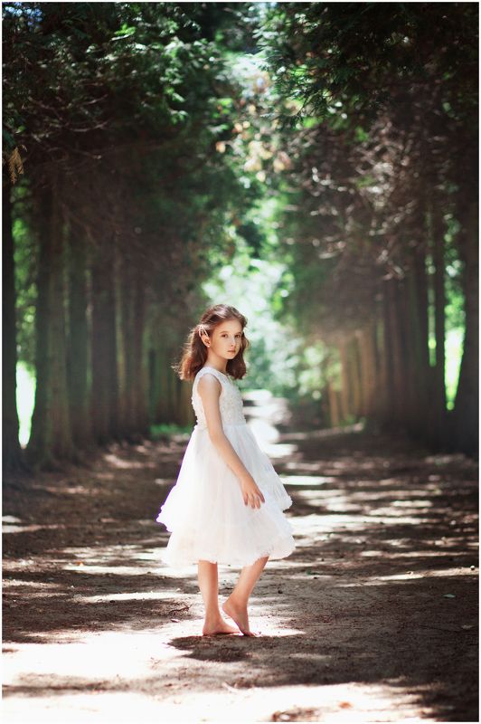 девочка, лес, лето photo preview