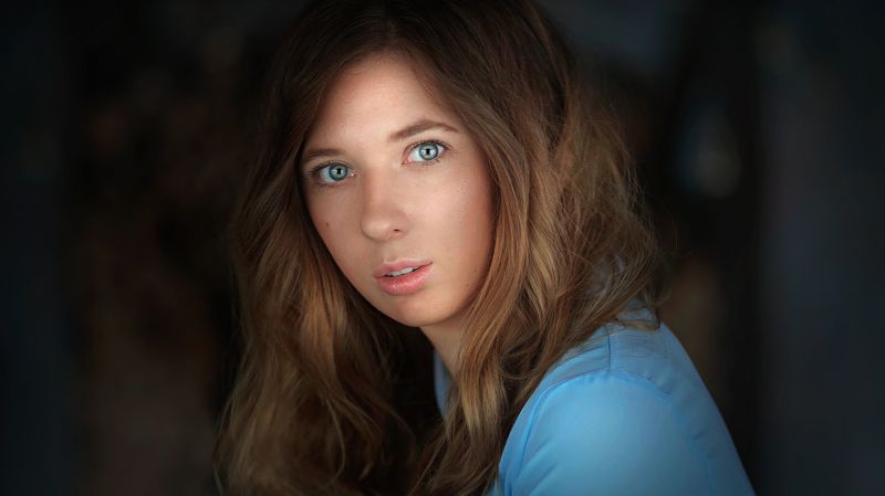 ддевушка рыжая портрет глаза Настяphoto preview