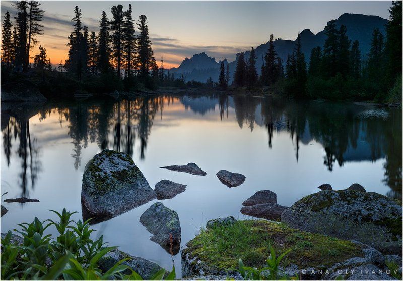 Закат на Лазурном озереphoto preview