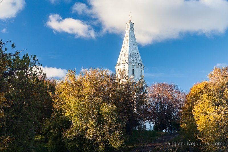 коломенское, москва, осень, золотая, небо, пейзаж Коломенскоеphoto preview
