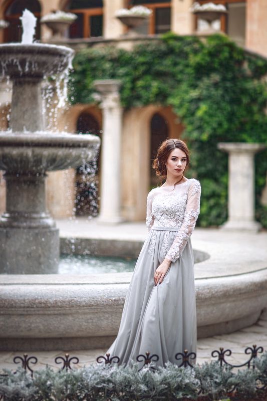 девушка, древний город, платье,фонтан, руины,море, Севастополь, фотограф, Крым, Симферополь, прогулка, красота, модель, макияж, лето Херсонеские прогулкиphoto preview