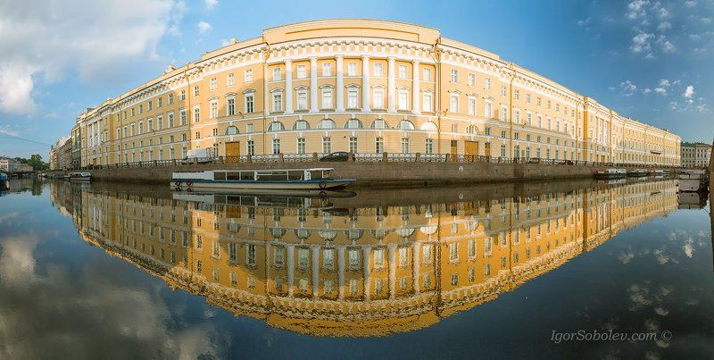 санкт-петербург, мойка, утро, отражение Пузато...photo preview