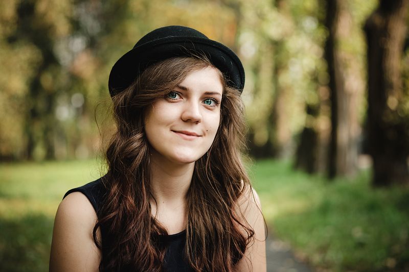 портрет девушка лето модель model portrait art girl summer annromanovska осень Анастасияphoto preview