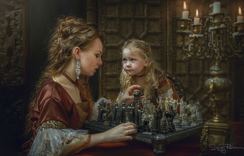 мама, ребёнок, девочка, студия, шахматы, рехов, сергейрехов, sergejrekhov, rekhov - Мама, помочь?photo preview