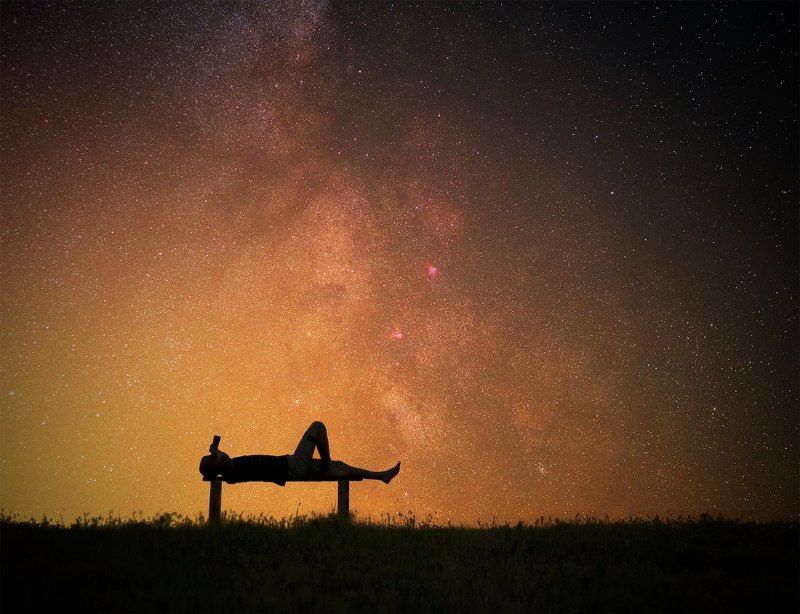 звезды,млечный путь,звездная ночь,звезда,ночь,ночная прогулка,природа,пейзаж,силуэт Посмотрите на звезды! photo preview