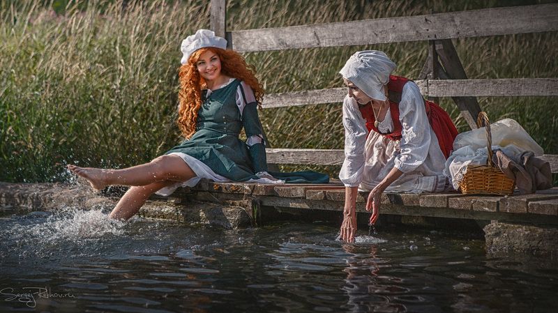 прачки, стирка, речка, женщины, рехов, сергейрехов, sergejrekhov, rekhov Прачкиphoto preview