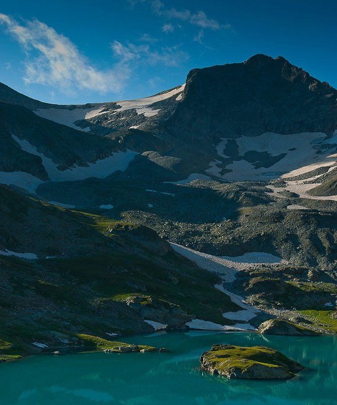 горы, озеро, закан, остров ***** фото превью