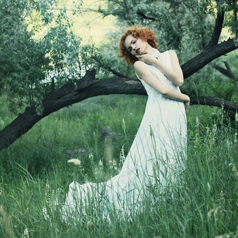 девушка, портрет, лето ...photo preview