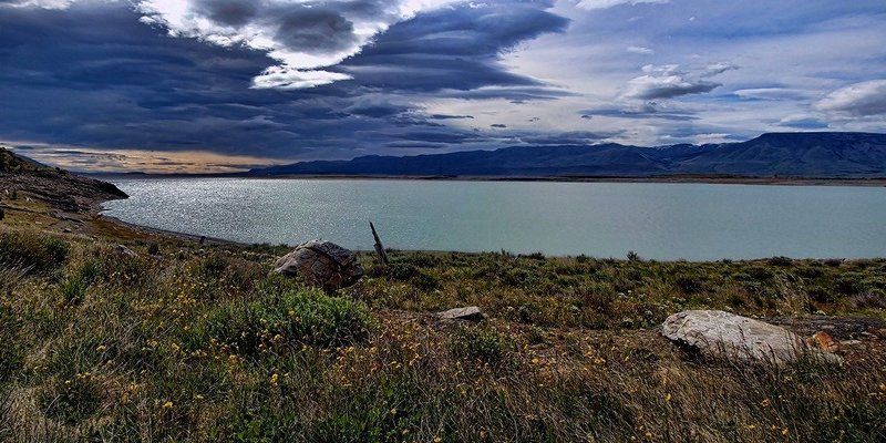 озеро, пейзаж, облака Озёрныйphoto preview