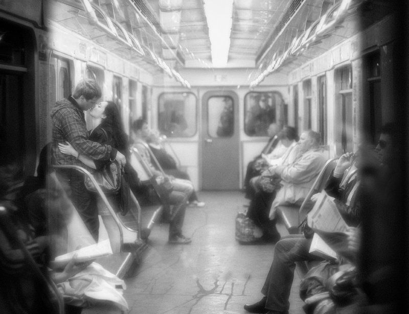 метро, люди \