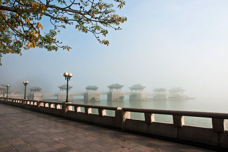 набережная, рыбалка, мост, город Набережная Чаоджоуphoto preview