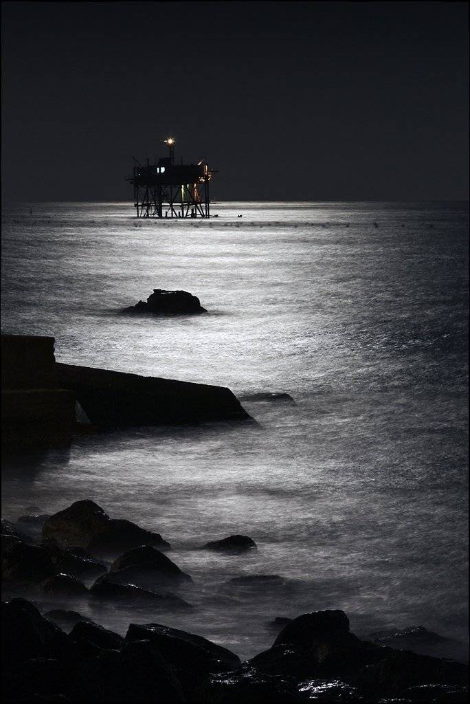 Ночь волнореза.... Автор: Лариса Гурьева крым, кацивели, Лариса Гурьева