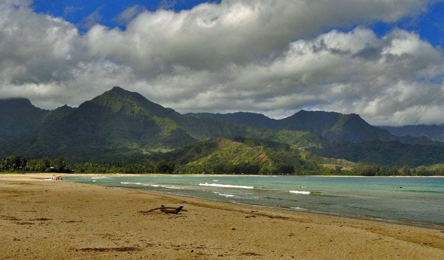 пейзаж, море, пляж, hanalei, Андрей Станко