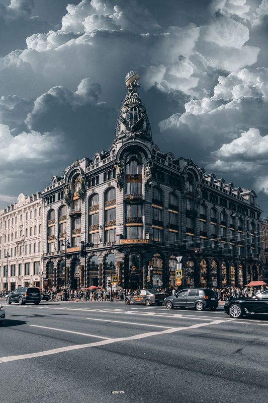 summer, russia, спб, лето, city, sky, небо, город, архитектура, интерьер Зингерphoto preview