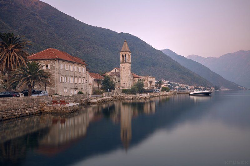 черногория, котор, адриатика, утро Утро в Которском Заливеphoto preview