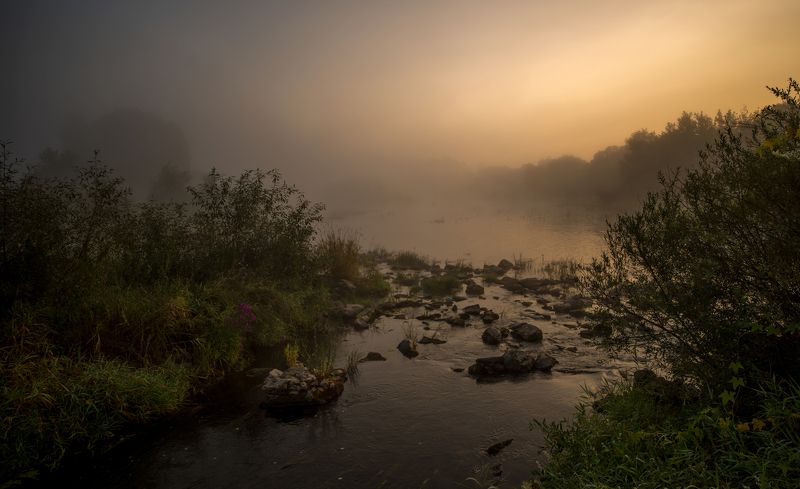 Рассвет на реке Случ фото превью