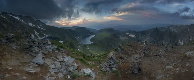 Рила, озера, закат Закат на Рильских озерах..photo preview