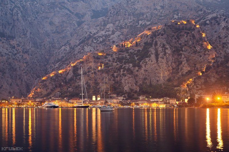 черногория, котор, адриатика, горы, крепость Янтарная крепостьphoto preview