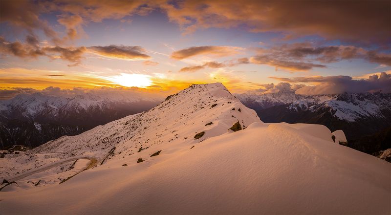 закат в горах Сванетиphoto preview