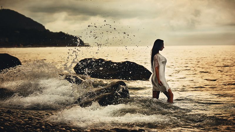 волконка, море, полина, девушка Polinaphoto preview