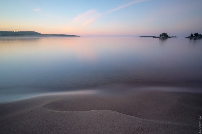 ладога,пейзаж,природа,утро,рассвет,волна,берег,россия,озеро,длинная выдержка Память о волнеphoto preview