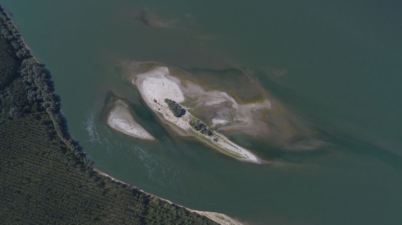 Дунай, река, воздушное фото,остров, river, Danube, island, sand island, blue river Песковы остров на Дунае.photo preview