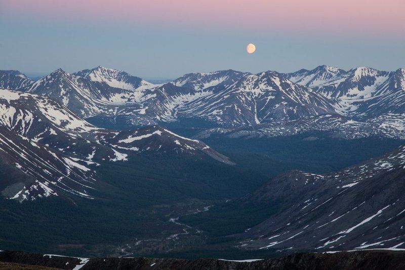 приполярный урал, урал, горы, закат photo preview