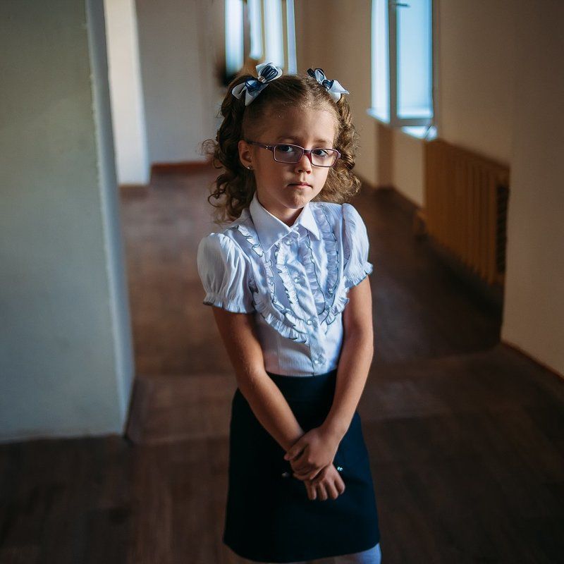 портрет, ребенок, девочка, первыйкласс, школа, 1сентября Первый классphoto preview