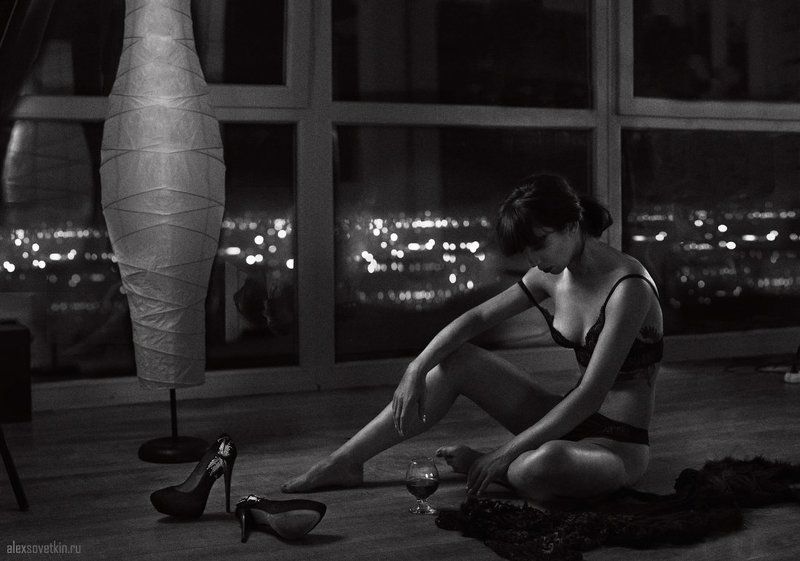 Ночь Город Ню Белье Настроение Вечернее 2photo preview