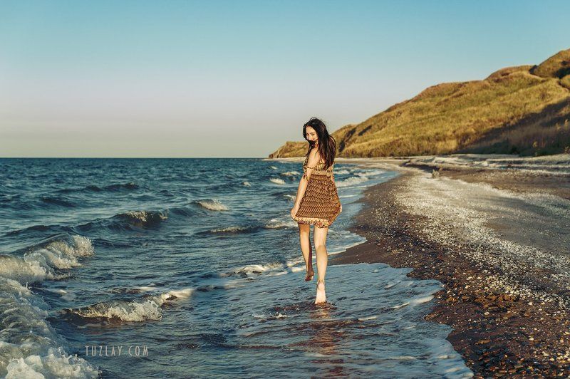 азовское море, сентябрь, бархатный сезон, девушка, морской берег, таманский полуостров, темрюкский район Эх, бархатный сезон!photo preview