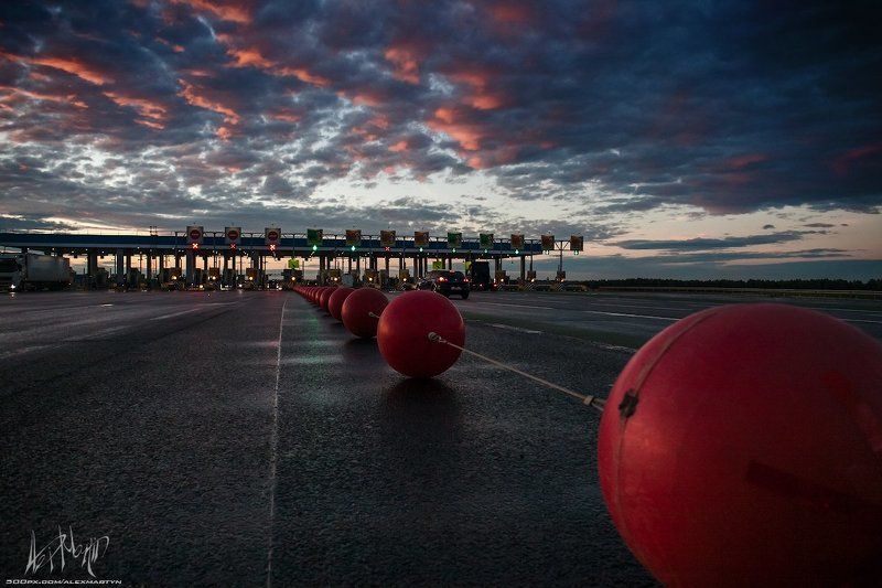 крым, путешествие, ночь, дорога, закат, рассвет, синий, ворон, отражение, зеркальный, небо, облака, солнце, лето, трасса В Крым и обратно. Часть 1. В дороге.photo preview