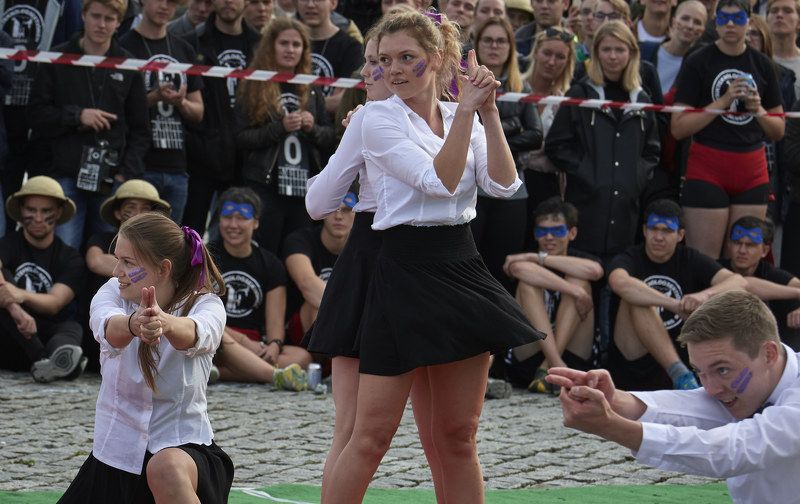 университет, студенты, шоу, спорт, юмор, Швеция День первокурсника в Швецииphoto preview