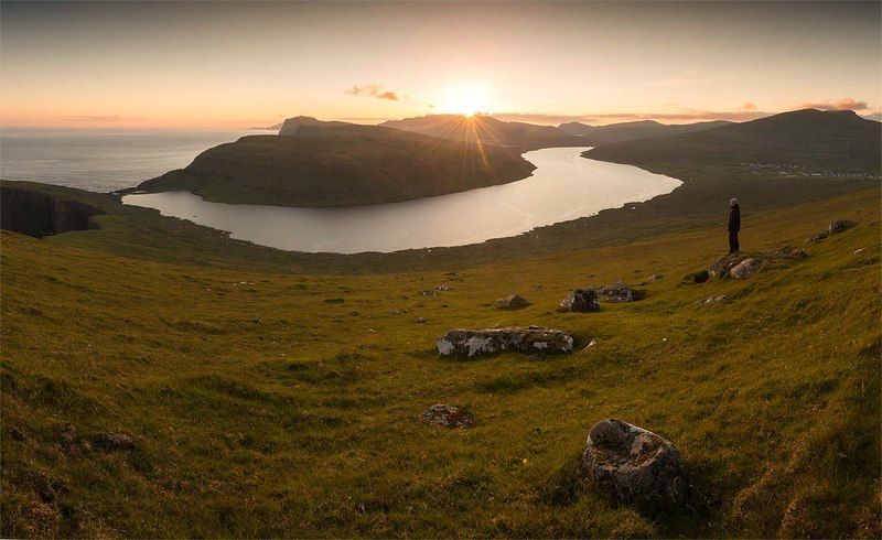 фарерские острова, север, полярный круг Фарерский ландшафт... фото превью