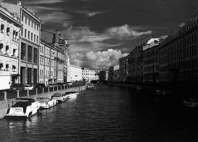 пленка, черно-белая фотография, красный фильтр Северная \