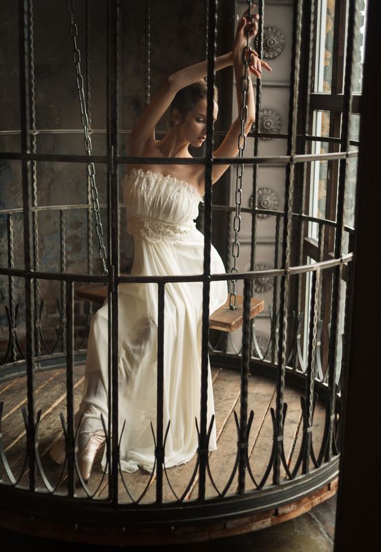 балерина, клетка,закат Алинаphoto preview