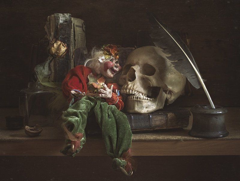 натюрморт, still life Разговор в ночи. (Натюрморт с чертовщинкой)photo preview